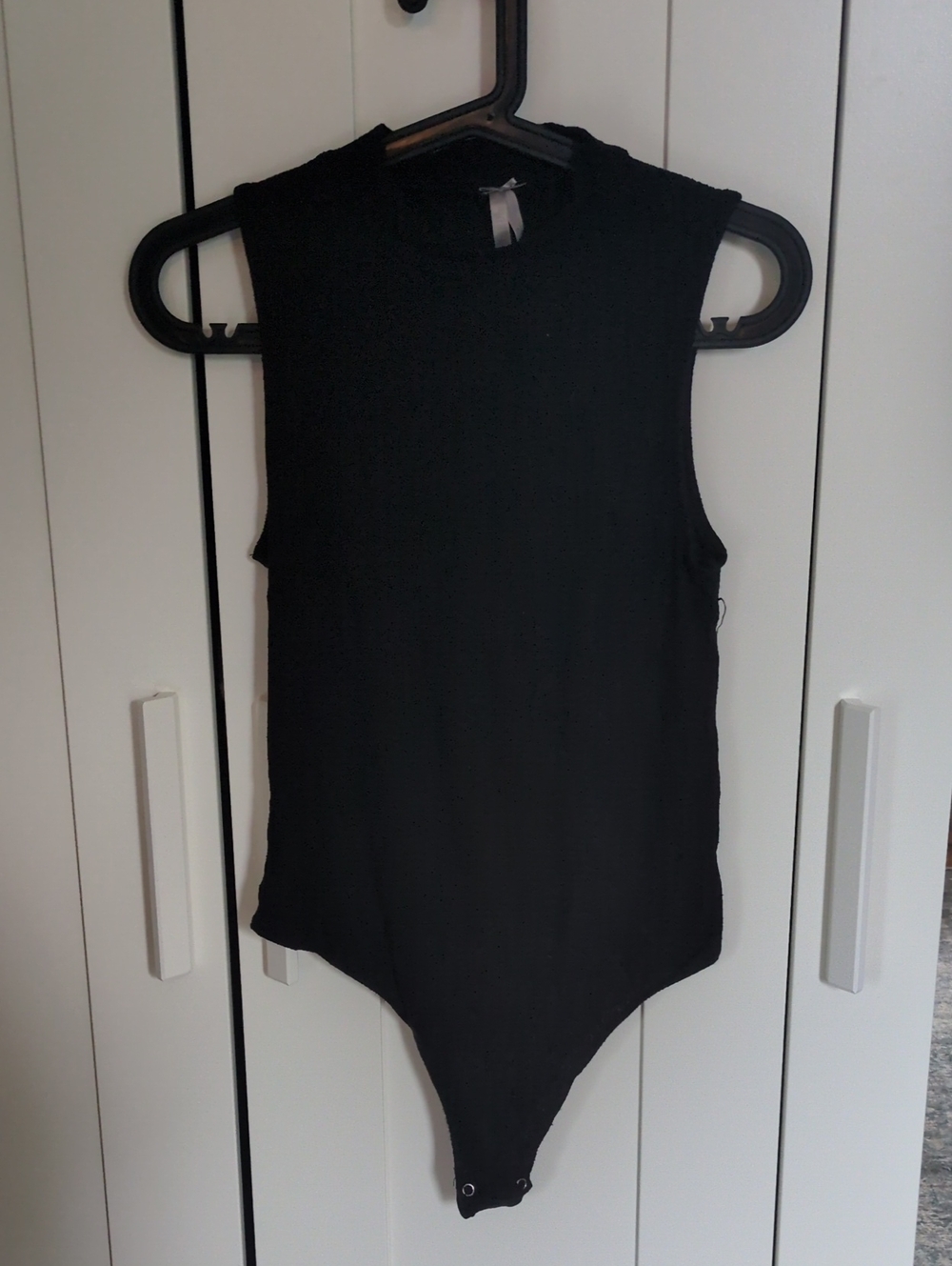 Black Sleeveless Bodysuit